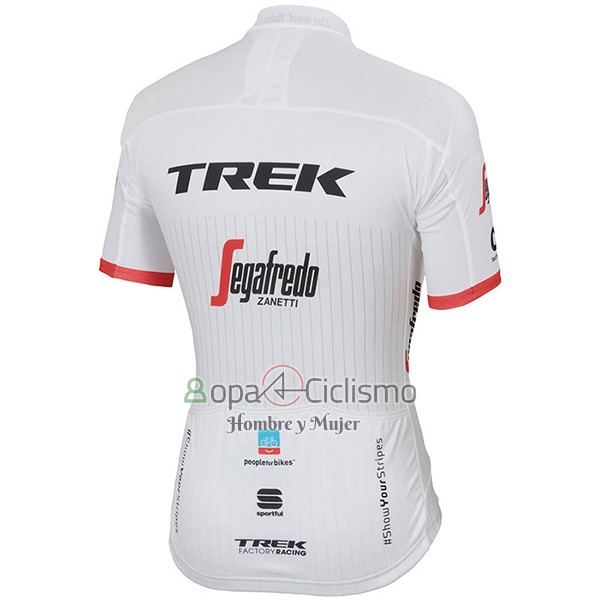 Trek Segafrojoo Ropa Ciclismo Culotte Corto 2017 Mangas Cortas Blanco
